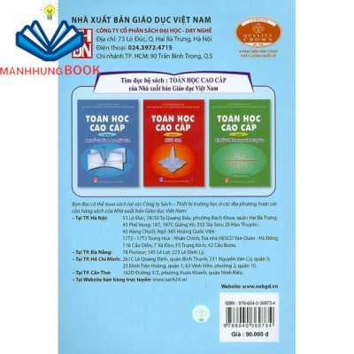 Sách - Toán Học Cao Cấp Tập Một - Đại Số Và Hình Học Giải Tích
