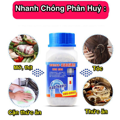 Bột Thông Bồn Cầu, Thông Tắc Ngẽn Cống, Lavabo. Loại Mạnh Xử Lý Triệt Để Nhanh Chóng - Hàng Loại 1 - CHính Hãng MINIIN