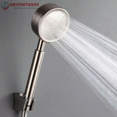 Bộ Tay Sen Tắm Inox SUS304 KZ-TS04TD Tay Sen Tăng Áp Dây Inox 1m2 Ruột Bố 3 Lớp - Đủ bộ tay cầm, dây, gác,..
