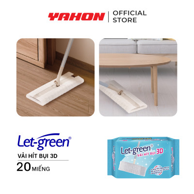 Combo Bao Khăn Giấy Hít Bụi LET-GREEN, 20 Miếng/Bao
