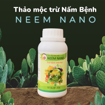 VƯỜN SINH THÁI - Thuốc trừ nấm bệnh sinh học neem nano - Sạch thán thư, rỉ sắt, thối nhũn, đốm đen, héo xanh, phấn trắng - Chiết xuất 100% Thiên Nhiên