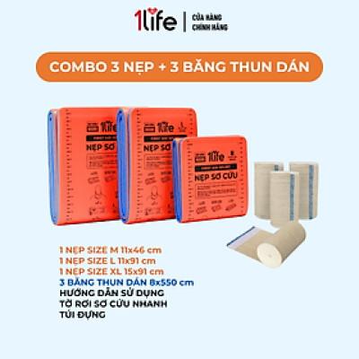 Combo 3 nẹp sơ cứu gãy xương + 3 băng thun