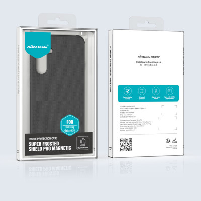 Ốp lưng sần chống sốc cho Samsung Galaxy A55 5G mặt lưng nhám hiệu Nillkin Super Frosted Shield Pro cho mặt lưng nhám chống trơn trượt tay, khả năng chống sốc cực tốt, chất liệu cao cấp - Hàng chính hãng
