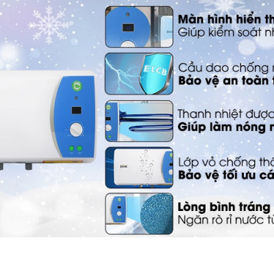 Máy nước nóng gián tiếp Ferroli VERDI AE 30 lít màn hình led hiển thị nhiệt độ (2500W)-hàng chính hãng