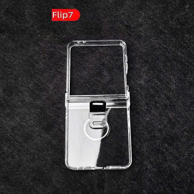 Ốp Lưng Chống Sốc Trong Suốt Kèm iRing Cho Samsung Galaxy Z Flip 7 Likgus Cover Ring – Chất Liệu Cao Cấp, Bảo Vệ 360° - Hàng Nhập Khẩu