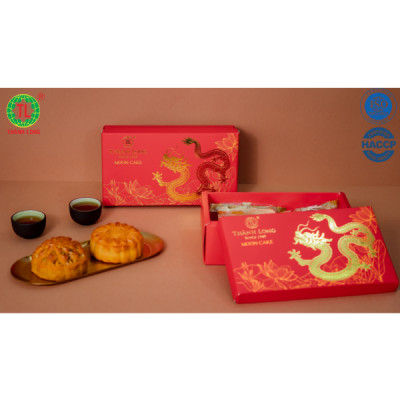 HỘP BÁNH TRUNG THU 2 BÁNH 2 TRỨNG 220G - COMBO D - THÀNH LONG 440G - VIỆT NAM