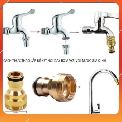 Vòi Xịt️Evoucher Bộ dây vòi xịt nước rửa xe, tưới cây , tăng áp 3 lần, loại 3m, 5m 206319 cút sập,nối đen+  đai