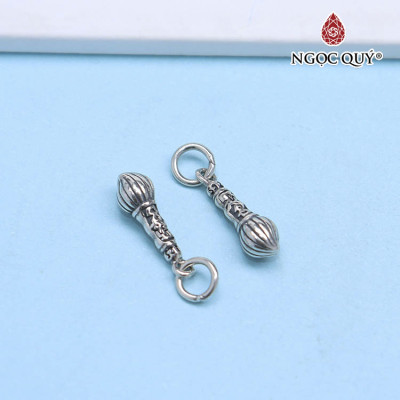 Charm bạc treo hình cây cọ vẽ khắc chữ - Ngọc Quý Gemstones