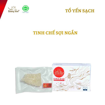 Tổ Yến Tinh Chế Sợi Ngắn Yến Sào Hoàng Kim - 100% Nguyên Chất, Siêu Tiết Kiệm (Hộp 3g/5g/ 50g/100g)