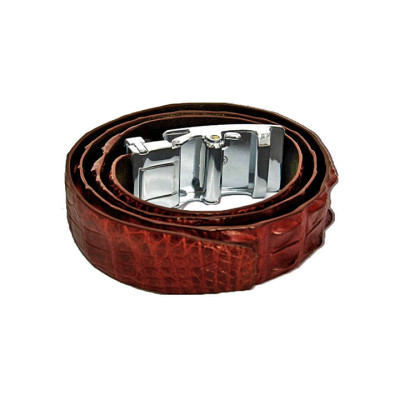 HJ4207-08-09-44 - Thắt lưng nam da cá sấu gai lưng màu đen, nâu đỏ, vàng, nâu đất