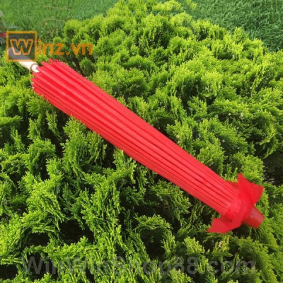 Dù cán gỗ Nhật Bản đỏ trơn - Winz.vn
