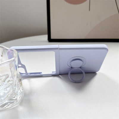 Ốp Lưng Silicon Cho Samsung Galaxy Z Flip 6 / Z Flip 5 Kèm Iring - BUM STORE GALAXY CASE