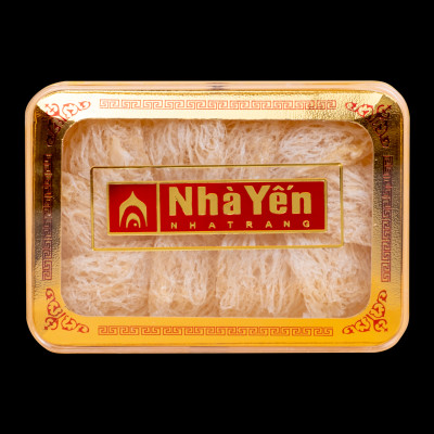 Đặc Sản Khánh Hòa - Tổ Yến Trắng Tinh Chế - Nhà Yến Nha Trang - Loại Chất Lượng 4.4 - Hộp 100 Gram - Tổ Yến Sào Tinh Chế - Hàng Chính Hãng