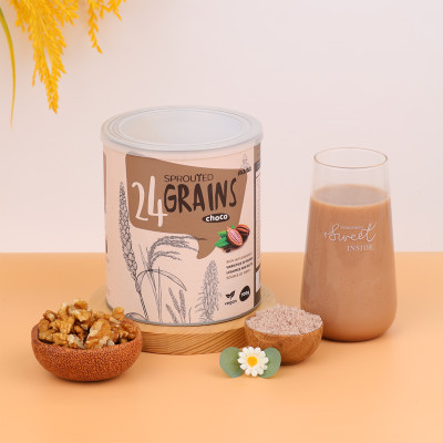 Thùng 12 Hộp Sữa Hạt Từ Gạo Lứt Hữu Cơ Nảy Mầm 24Grains Vị Socola Tự Nhiên Cho Trẻ Từ 3 Tuổi & Cả Gia Đình