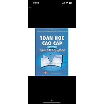 ￼Sách - Toán học cao cấp tập một ( Đại số và hình học giải tích )