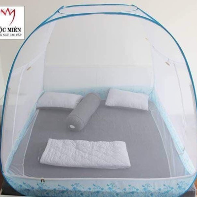 Màn Chụp , Mùng Chụp Tự Bung Đỉnh Rộng Cao Cấp Mộc Miên ( Hà Nội )