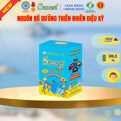 NEW [ Thùng 60 lọ] Nước Yến sào Khánh Hòa Sanest 26% - Dành cho trẻ em