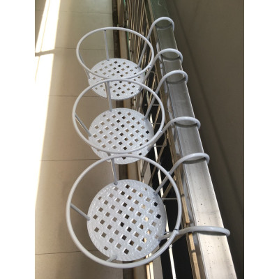 Giỏ Sắt Treo Chậu Cây, Kệ Để Chậu Hoa Cây Cảnh Có Móc Treo Ngoài Ban Công Tiện Lợi - Hàng Loại 1 - Chính Hãng MINIIN