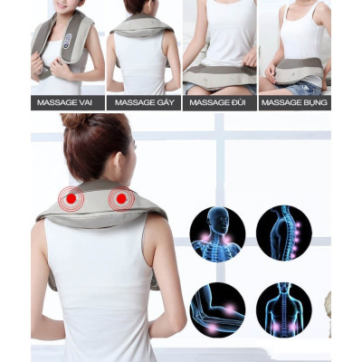Máy Massage Vai, Lưng, Cổ, Gáy, đai massage toàn thân cao cấp
