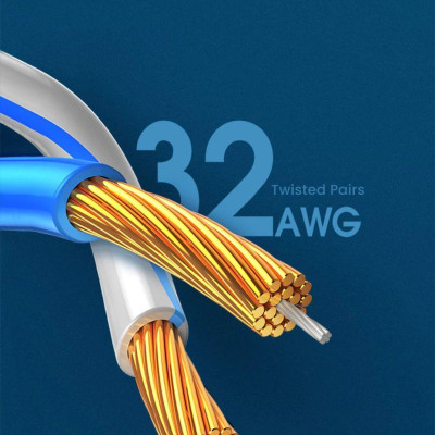 Ugreen UG80419NW149TK 5M 10Gbps màu đen cáp mạng CAT7 siêu mỏng nhỏ 0.38mm - HÀNG CHÍNH HÃNG