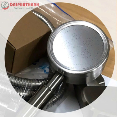 Bộ Tay Sen Tắm Inox SUS304 KZ-TS04TD Tay Sen Tăng Áp Dây Inox 1m2 Ruột Bố 3 Lớp - Đủ bộ tay cầm, dây, gác,..
