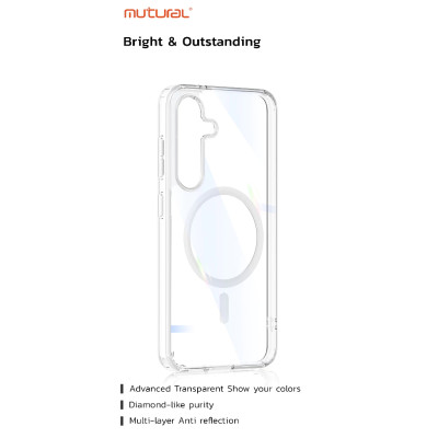Ốp Lưng Samsung S25 Ultra / S25 Plus / S25 Mutural Ice Trong Suốt Viền Chống Sốc Hỗ Trợ Sạc Không Dây Magnetic - Hàng chính hãng
