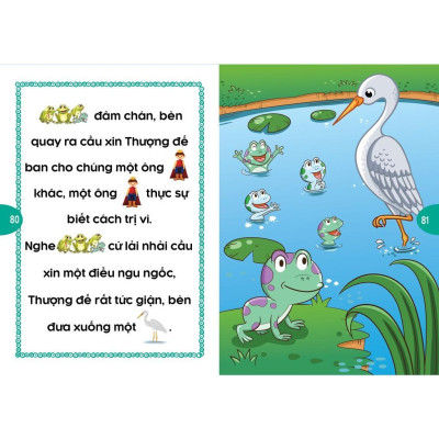 Sách - Phát Triển Tư Duy Và Ngôn Ngữ Cho Bé - Truyện Đọc Bằng Hình Ảnh - Truyện Ngụ Ngôn Thế Giới Đặc Sắc - Tập 1 - Việt Thư