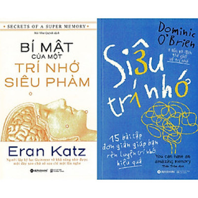 Combo Sách Luyện Trí Nhớ ( Bí Mật Của Một Trí Nhớ Siêu Phàm + Siêu Trí Nhớ ) tặng kèm bookmark Sáng Tạo