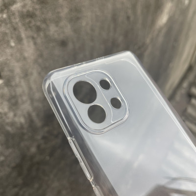 Ốp lưng silicon cho Xiaomi Mi11 - hãng Gor trong suốt có gờ bảo vệ camera Hàng nhập khẩu