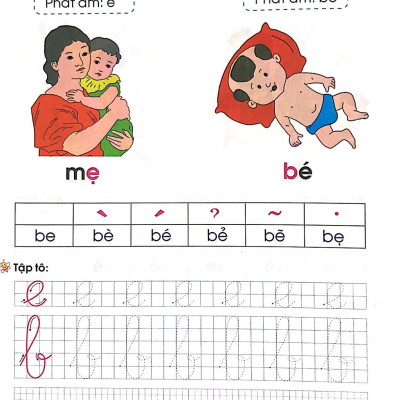 Tủ Sách Cho Bé Vào Lớp 1 - Bé Học Vần Dành Cho Học Sinh Mẫu Giáo Lớn
