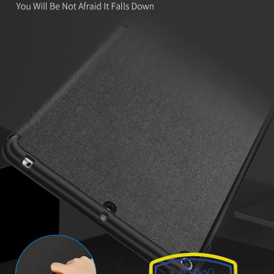 Bao da dành cho iPad  iPad 9.7 (2017/2018) Gen 5/ Gen 6, iPad Air, iPad Air 2  hiệu Dux Ducis Domo có khe để bút, bảo vệ camera, chống sốc, cao cấp - Hàng nhập khẩu.
