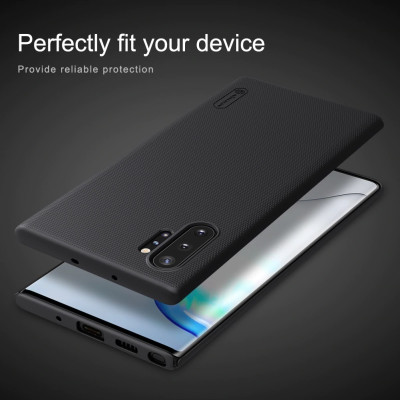 Ốp lưng chống bám vân tay cho SamSung Galaxy Note 10 Plus Nillkin dạng sần - Hàng nhập khẩu