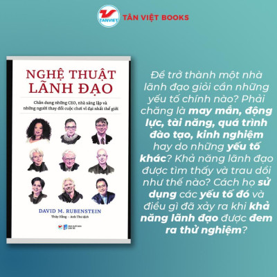 Sách - Nghệ Thuật Lãnh Đạo - David M. Rubenstein - Tân Việt Books
