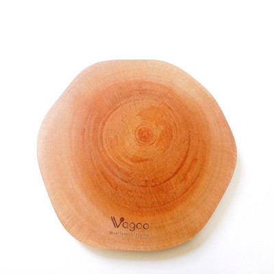 Tấm Lót Tròn Bằng Gỗ Xà Cừ Tự Nhiên - VAGOO - Làm Thủ Công Chống Thấm, Chống Ẩm Mốc, An Toàn Cho Sức Khoẻ