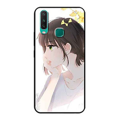 Ốp Lưng in cho Vivo Y15 Mẫu Cô Gái Mắt Xanh - Hàng Chính Hãng
