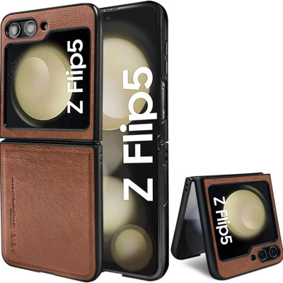Ốp lưng cho SamSung Galaxy Z Flip 5 chính hãng X-level dạng mềm bằng da PU có sạc không dây, chống sốc chống bụi bẩn - hàng nhập khẩu