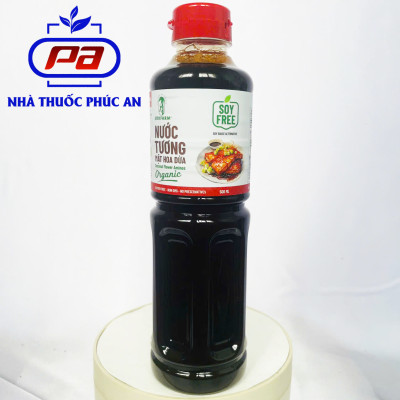 Nước tương mật hoa dừa Sokfarm 200ml - 1L nước tương ít mặn không đậu nành không chất bảo quản