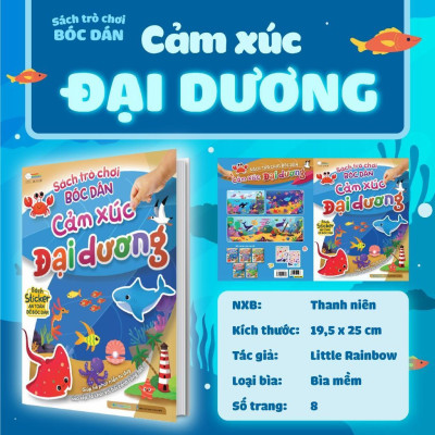 Sách - Trò Chơi Bóc Dán - Cảm Xúc Đại Dương (2 Trang Stickers) - Megabook