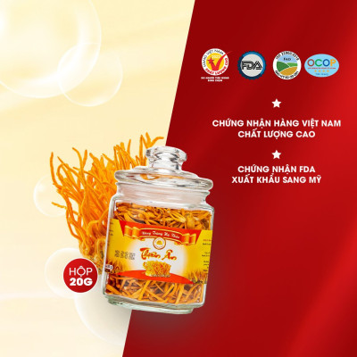 Đông Trùng Hạ Thảo Sấy Thăng Hoa Thiên Ân - Hũ 20g