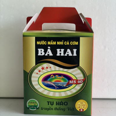 Xách Nước Mắm Nhĩ Cá Cơm Bà Hai ( 6 x 250ml )