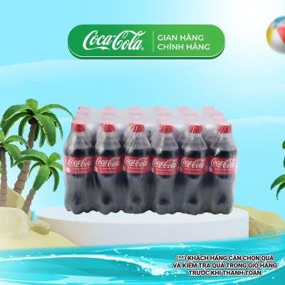 Lốc 24 Chai Nước Ngọt Giải Khát Có Ga Coca-Cola 390ml/Chaib Coca-Cola Chính Hãng_TK