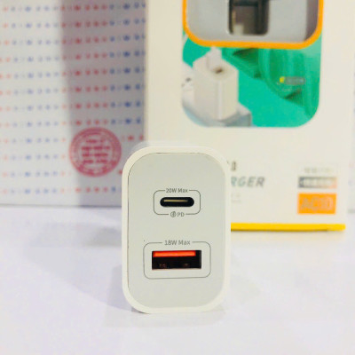 Củ sạc nhanh LI-TOP AC10, PD 20W, đạt chứng nhận 3C tiêu chuẩn quốc gia, hàng chính hãng cho dùng thử 30 ngày