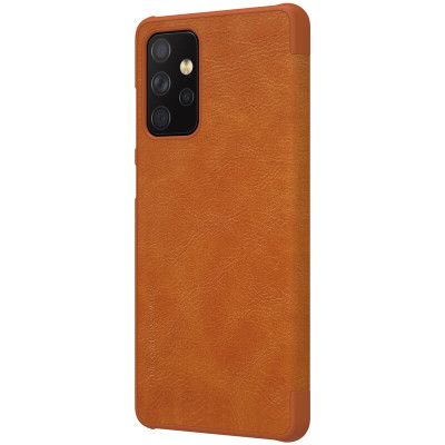 Bao da dành cho Samsung Galaxy A72 Nillkin QIN có ngăn đựng thẻ - Hàng Chính Hãng