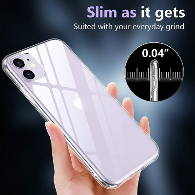 Ốp lưng chống sốc trong suốt cho iPhone 11 Pro Max (6.5 inch) hiệu Memumi Glitter siêu mỏng 1.5mm độ trong tuyệt đối, chống trầy xước, chống ố vàng, tản nhiệt tốt - hàng nhập khẩu
