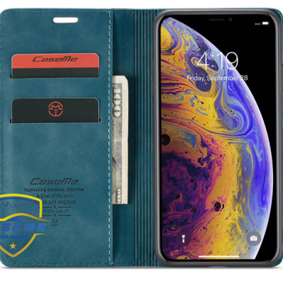 Bao da cao cấp dành cho iPhone XS Max dạng ví Caseme - Hàng Nhập Khẩu