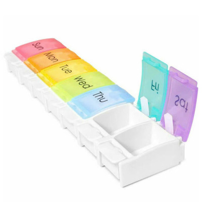 Hộp Chia Thuốc 7 Ngăn, Sử Dụng Hàng Ngày, Thiết Kế Cao Cấp, Nhỏ Gọn, Nhựa Bền Đẹp,  Tiện Dụng Gia Đình  - Takyhome 7127