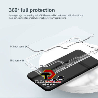 Ốp lưng trong suốt cho SamSung Galaxy S23 5G chính hãng Nillkin Nature TPU Pro Case, chống sốc tốt - Hàng chính hãng
