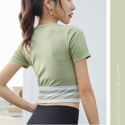 Áo Tập Thể Thao Gym Yoga Nữ Azuno AZ2050  Dáng Croptop Chất Liệu Cotton Mát Thấm Mồ Hôi Tốt