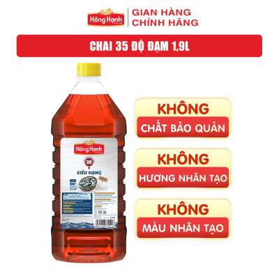 [COMBO TIẾT KIỆM] Nước mắm truyền thống Phú Quốc Hồng Hạnh Cốt Nhỉ 40 độ đạm 500ml + Siêu Hạng 35 độ đạm 1,9 lít.
