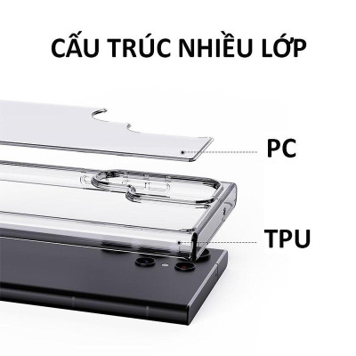 Ốp lưng chống sốc trong suốt cho Samsung Galaxy S25 / Galaxy S25 Plus / S25 Ultra , S24 , S24 Plus , S24 Ultra hiệu Likgus Crashproof giúp chống chịu mọi va đập- Hàng nhập khẩu